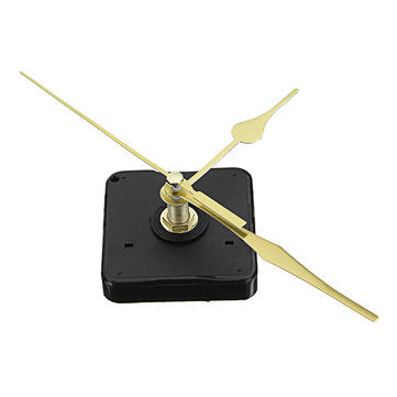 3pcs 20mm Shaft Length Gold Hands Quartz Wall Clock Silent Movement Mechanism Repair Parts