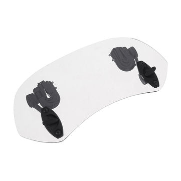 Universal Adjustable Clip On Transparent Windshield Extension Spoiler Wind Small Windscreen Deflecto