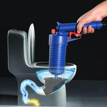 Toilet Dredge Plug Air Pump Blockage Remover Sewer Sinks Blocked Cleaning Tool