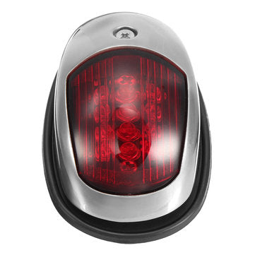 Stainless Steel LED Navigation Light Port Starboard For 12V Motorboat Yacht