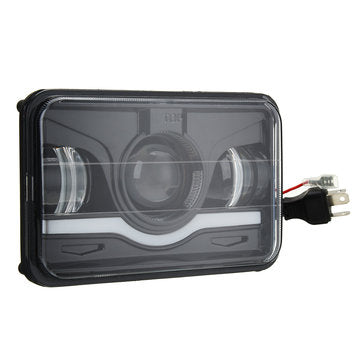 4" X 6" Black Car LED Headlight DRL Hi&Lo Beam Truck Replacement Lamp for Jeep
