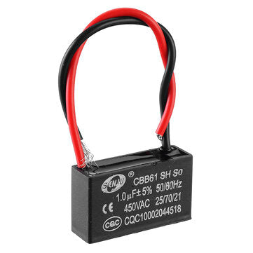 CBB61 1UF Starting Capacitance 450V AC Fan Capacitor CBB Motor Run Capacitor