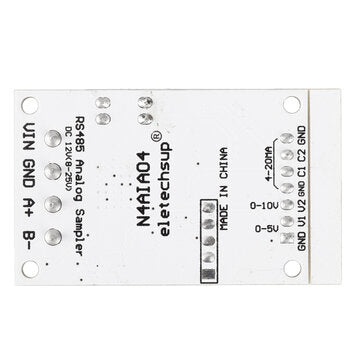 DC 12V 4-20mA 0-5V 0-10V Voltage Signal Acquisition RS485 Modbus RTU Module for PLC Current Transmit