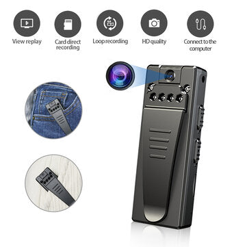 Z8 Mini HD Camera 1080P Back Clip Night Vision Camera  Micro USB Camera Small Camera