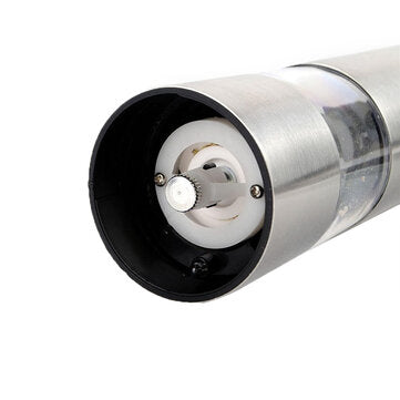 MIUK Electric Salt and Pepper Grinder Pepper Shaker Mill Kitchen Adjustable Stainless Steel Battery