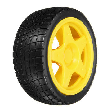 8 Pcs Smart Robot Rubber Tyres Wheels For  TT Motor