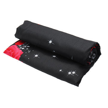 3D Printed Bedding Sets Bedclothes Red Rose Bed Sheet Cover With 2 Pillowcases