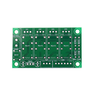 DIY Relay 4-way Audio Input Signal Selector Switching Kit RCA Audio Input Selection Board of Rotary