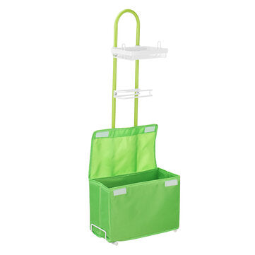Floor Toilet Paper Roll Holder Standing Phone Tablet Holder with Storage Rack