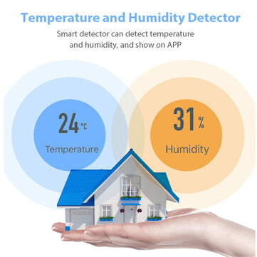 Smarsecur Zigbee Temperature and Humidity Sensor Smart Home EWelink Temperature and Humidity Sensor