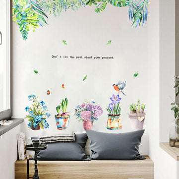Miico FX82026 2 PCS Flower Printing Sticker Decorative Sticker Sofa Background Wall Sticker DIY Stic