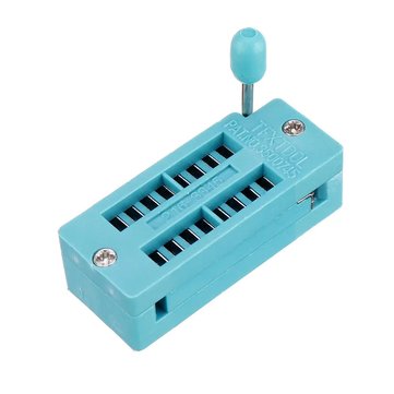 10Pcs IC Lock Seat Zif Socket Test Universal zif Sockets 16Pin