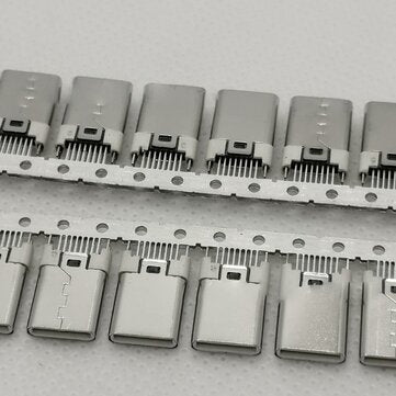 10PCS TYPE C 3.1 16P Splint Vertical In-Line Male Adapter Special Connector