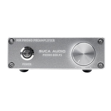 SUCA AUDIO PHONO BOX P1 MM Record Player Audio HiFi Amplifier... (PLUG: WITHOUTPLUG | COLOR: SILVER)