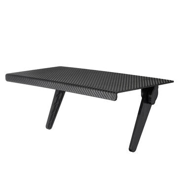 Monitor TV Top Shelf Home Office Punch-free Desk Table Top Stuffs Storage Rack Sun... (COLOR: BLACK)