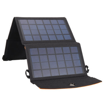 5V12W High-Efficiency Folding Monocrystalline Sunpower Solar Panel Charging Bag with Dual USB