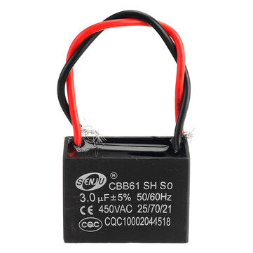 CBB61 3UF Starting Capacitance 450V AC Fan Capacitor CBB Motor Run Capacitor