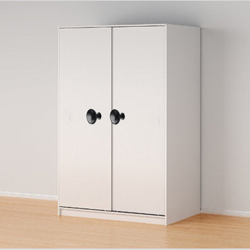 Zinc Alloy Black Solid Round Handle Furniture Handle Cabinet Drawer Wardrobe Pull Single Hole Simple