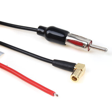 Universal DAB+ FM Car Antenna Aerial Splitter Cable Digital Radio Amplifier with SMA Connector