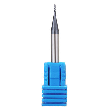 Drillpro 5pcs 1mm 4 Flutes End Mill Cutter Tungsten Carbide Milling Cutter CNC Tool