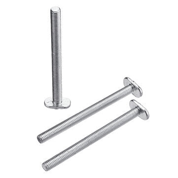 Drillpro 20pcs M8x100mm T-Nut Sliding Screws For 30 Series Miter Track T-Slot Woodworking Tool