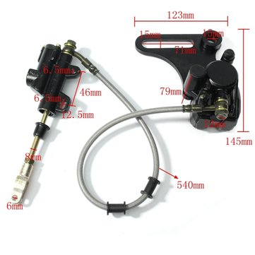 Rear Disc Brake System Caliper Pad For 125cc 140cc Pit Dirt Bike ATV