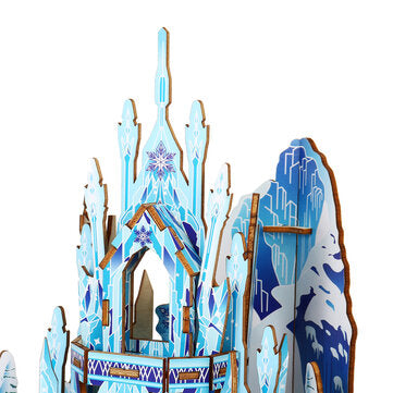 Wooden Ice Castle 3D DIY House Kit Puzzle Toys 3D Jigsaw Puzzle Assembly Model Educational Toy Chris