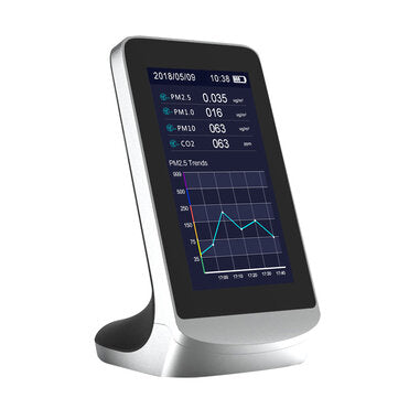 DM72B Digital LCD PM2.5 PM1.0 PM10 HCHO TVOC Air Quality Detector Thermometer and Hygrometer Air Qua