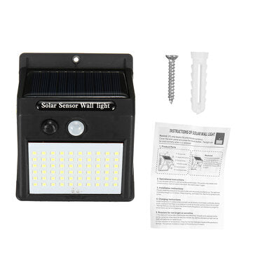 Motion Sensor LED Solar Light Human Body Induction Waterproof Outdoor Garden Street Wall Lamp