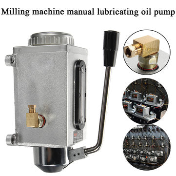 Y-8 Lubricating Manual Oil Pump Hand Lubrication 0.5L CNC 6mm Double Outlet Port