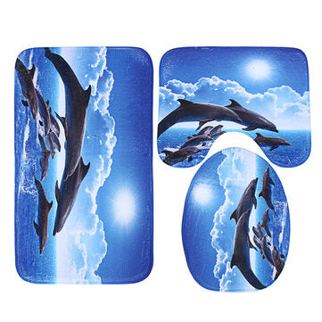 Shower Curtain Bath Pad Pedestal Rug Lid Toilet Cover Art Fashion Dol... (TYPE2: )