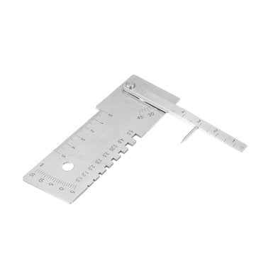Machifit Universal 45 Degree Weld Gauge Welder Seam Inspection Measuring Ruler Welding Tool