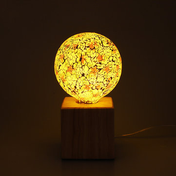 TFN-G125XGB AC85-265V 4W E27 1800K Warm White 3D Retro LED G125 Tiffany Glass Light Bulb for Indoor