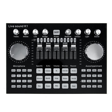 K1 Audio USB External Sound Card BM 800 Microphone Webcast Personal Entertainment Streamer Live Broa