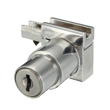 Chrome Zinc Alloy Display Case Showcase Hinged Glass Cabinet Door Lock with 2 Keys