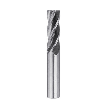Drillpro 6pcs 3/16-1/2 Inch Imperial Milling Cutter 4 Flutes Spiral CNC End Mill Cutter