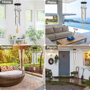 Outdoor Solar Powered Lights Wind Chimes Solar Tube Wind Chimes for Outside