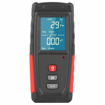 WT3121 Handheld Digital LCD EMF Meter Electromagnetic Radiation Tester Electric Field Magnetic Field