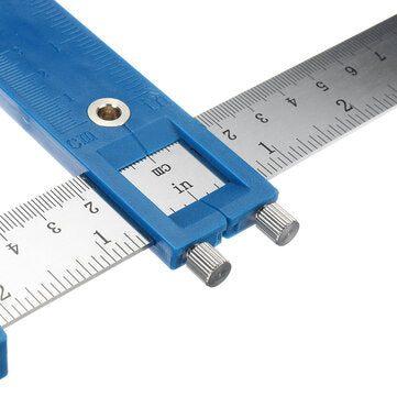 Woodworking Inch and Mertic Cabinet Hardware Jig Punch Locator Carpenter Hardware Drill Guide Tool W