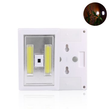 3W COB LED Hand Wave Sensor Night Light Battery Power Magnet Emergency Lamp For Wall Bedroom Cabinet