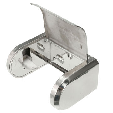 Stainless Steel Chrome Toilet Bathroom Wall Mounted Roll Paper Shelf Holder Tissue Box Holder