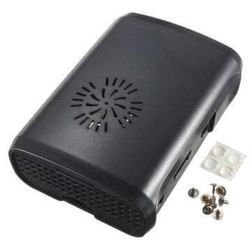 ABS Case With Fan Hole For Raspberry Pi 2 Model B / B+ (COLOR.: BLACK)