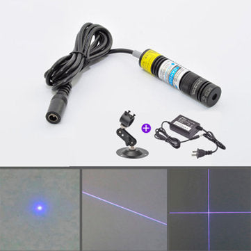 MTOLASER 80mW 405nm Blue-violet Cross Laser Module Generator Variable Focus Industrial Marking Posit