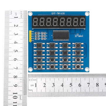 5pcs TM1638 3-Wire 16 Keys 8 Bits Keyboard Buttons Display Module Digital Tube Board Scan And Key LE