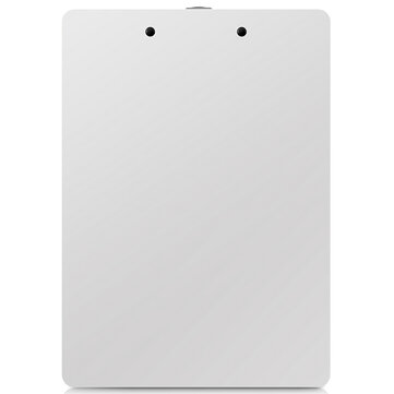 Deli 9248 A4 Clipboard PP Plastic White Writing Clip Board Mat with Scale Side Ruler for Home Office