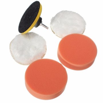 6pcs 4 Inch Sponge and Woolen Polishing Buffing Pad Kit For Car Polisher