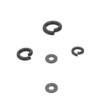 Suleve MXCW1 231Pcs Hex Nut Flat Washer Spring Lock Washer Carbon Steel M4/M5/M6/M8/M10 Assortmen