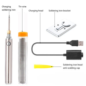 Handskit 5V 8W Solder Iron Wireless Charging Soldering Iron Mini Portable Rechargeable Battery Solde