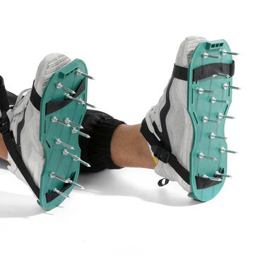 Lawn Aerator Shoes with Spikes Lawn Garden Soil Grass Aeration Sandals Shoes