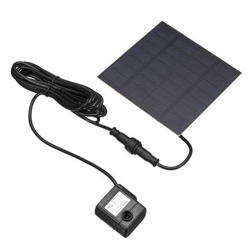 1.2W 7V Solar Powered Submersible Fountain Water Pump Panel Garden Pool Pond 160L/h